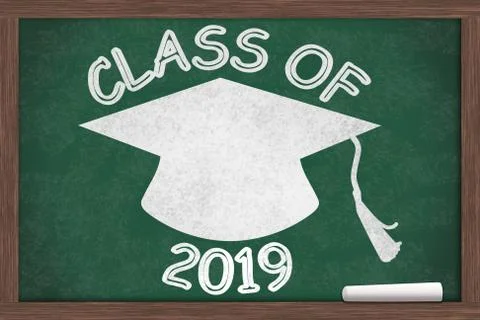Class of 2019 message Stock Illustration