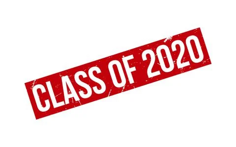 Class of 2020 Rubber Stamp Seal Vector Stock Illustration
