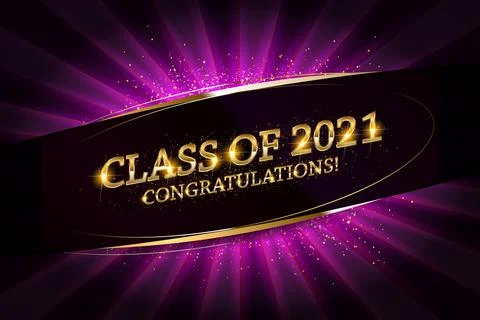 Class of 2021 Congratulations Stock Illustration