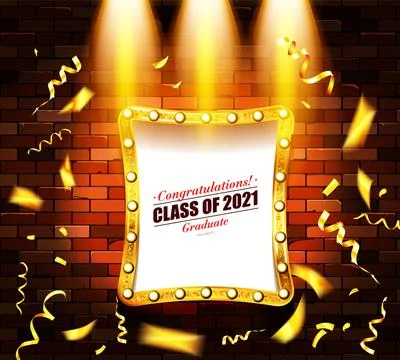 Class of 2021 holiday Stock Illustration