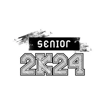 Class of 2024 text effect design vector Stock Illustration