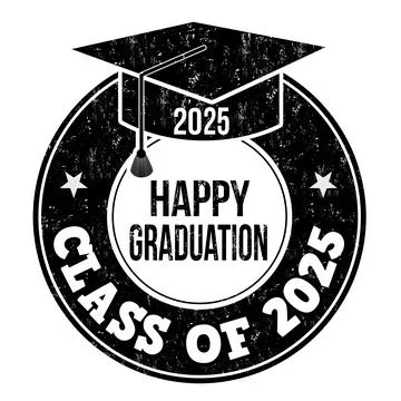 Class of 2025 grunge rubber stamp Stock Illustration