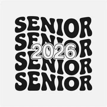 Class of 2026 Graduation Design with Cap and Scroll Stock Illustration