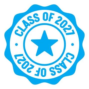Class of 2027 seal badge. class of 2027 label sticker. Vector sign Stock Illustration