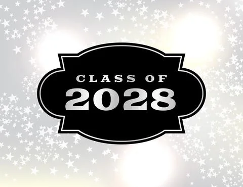 Class of 2028 Emblem Illustration Stock-Illustration