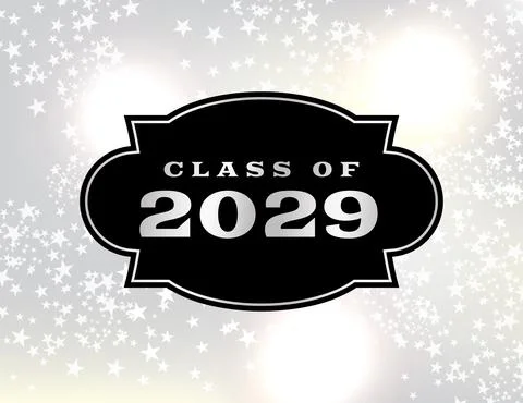 Class of 2029 Emblem Illustration Stock Illustration