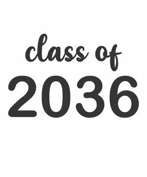 Class Of 2036 Stock Illustration