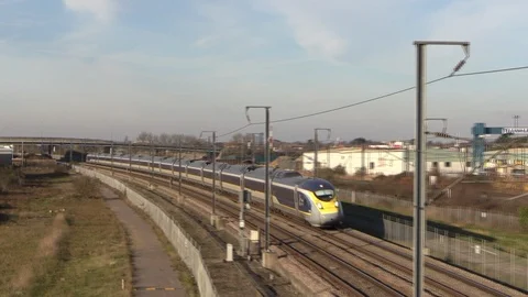 Class 374 e320 Eurostar on HS1 스톡 동영상 100649792