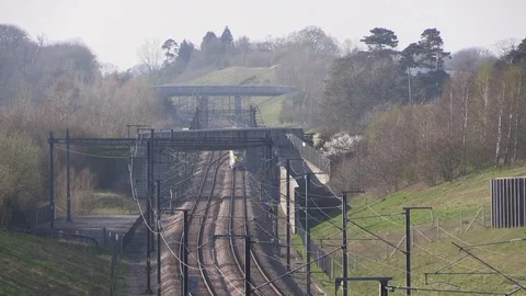 Class 374 e320 on HS1 Video stock 106255311