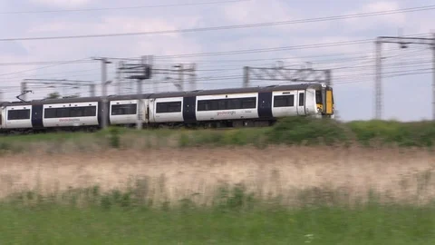 A Class 379 Electrostar Stansted Express Train Stock Footage 110239957