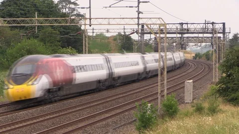 Class 390 Pendolino Tilting Train Video stock 91774032