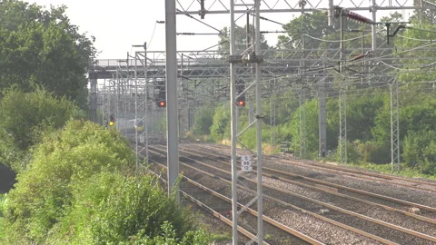Class 390 Pendolino on the West Coast Mainline Stock Footage 340217315