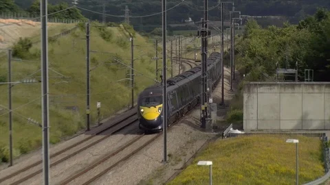 A Class 395 “Javelin” Train on HS1 스톡 동영상 111891141