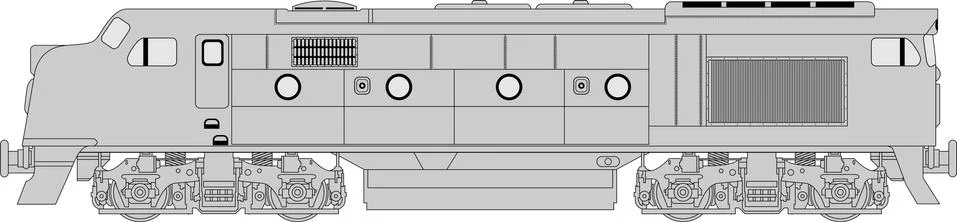 Class 421 loco Stock Illustration