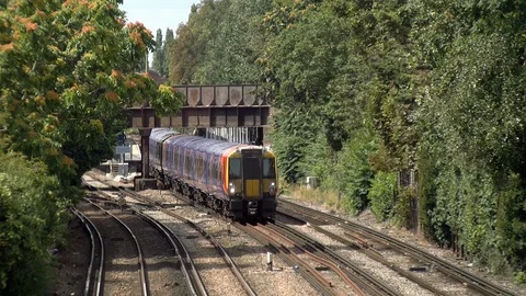 Class 458 Juniper Train 스톡 동영상 114326462