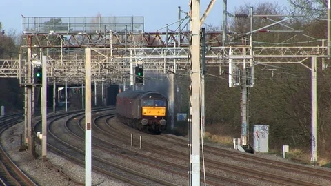 Class 47 West Coast railways Charter Video stock 86363716