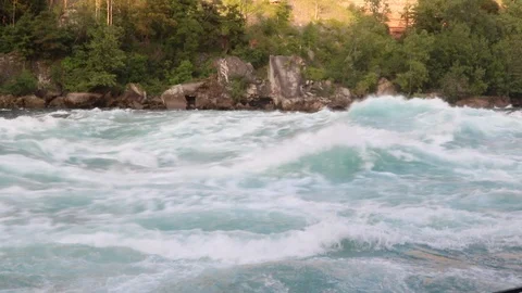 Class 6 rapids by Niagara Falls Stock Footage 114019162
