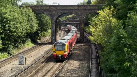 Class 707 Desiro City Train Stock Footage 114324784