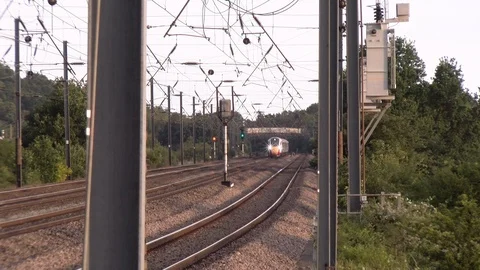 Class 800 Azuma Train on the ECML 動画素材 118981506