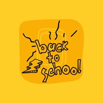 Class and school scribbles Stock Illustration
