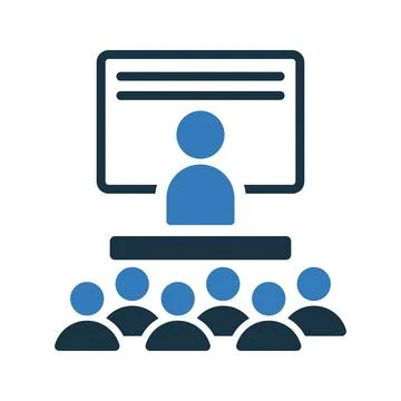 Class and students icon. Stock Illustration