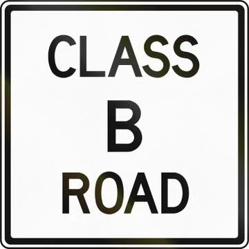Class B Road in Canada Stock Illustration