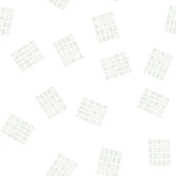 Class calendar glyph vector seamless pattern black Stock Illustration