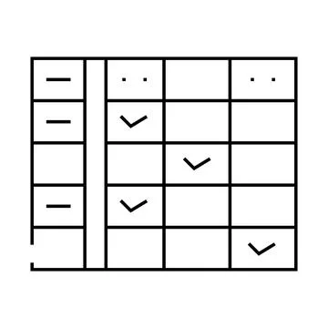 Class calendar line icon vector illustration black Stock Illustration