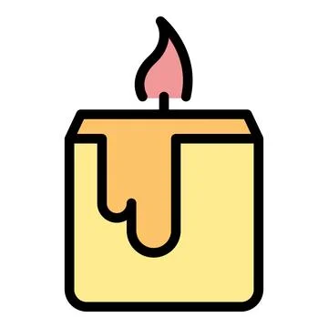 Class candle icon vector flat Stock Illustration