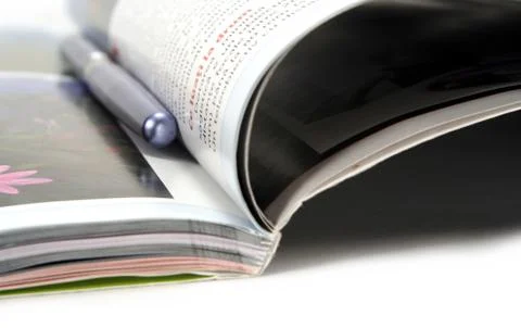 Class closeup contract design document feather Stock Photos