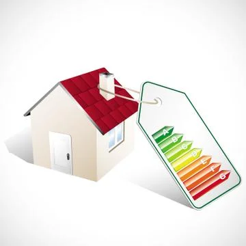Class energy home Stock Illustration