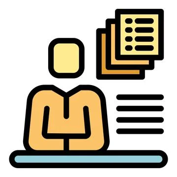 Class learn icon vector flat 스톡 일러스트