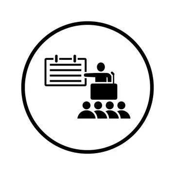Class Lecture icon. Illustrazione stock