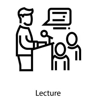 Class Lecture Vector Illustrazione stock