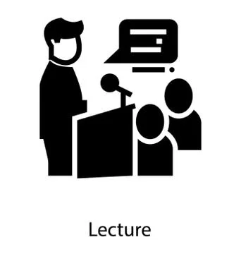 Class Lecture Vector Illustrazione stock