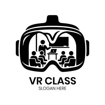 Class Logo For Virtual Reality Logo Stock Illustration