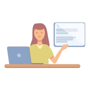 Class programming icon cartoon vector. Computer project Stock Illustration