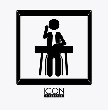 Class room, desing, vector illustration. Stock Illustration