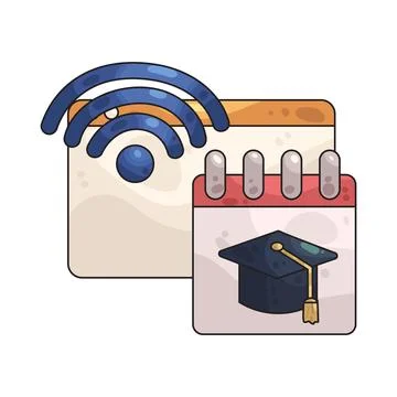 Class schedule illustration Stock Illustration