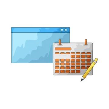 Class schedule illustration Stock Illustration