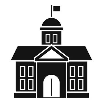 Class school building icon simple vector. Study life Ilustración de archivo
