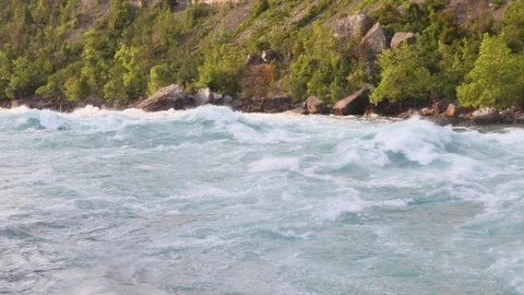 Class six rapids by Niagara Falls Stock Footage 114019233