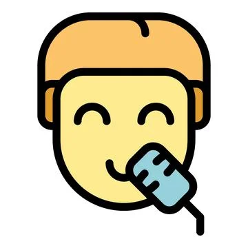 Class speech icon vector flat Stock Illustration