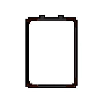 Class whiteboard school game pixel art vector illustration Stock Illustration