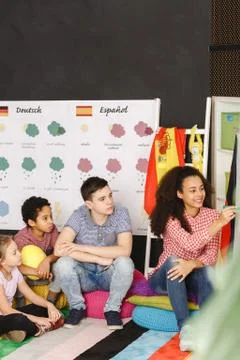 Classes in language center Stock Photos