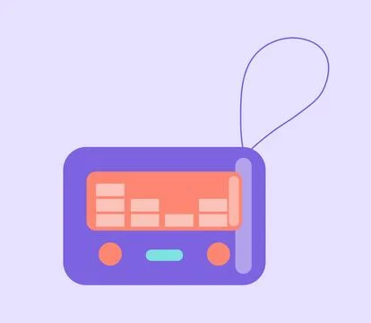 Classic 80s and 90s element. Video games and arcades. Gaming gadget and device Stock Illustration