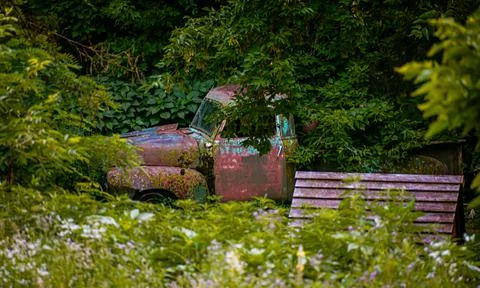 Classic Abounded Truck Stock Photos