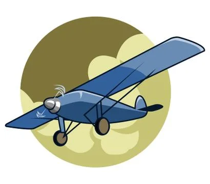 Classic Airplane2 Stock Illustration