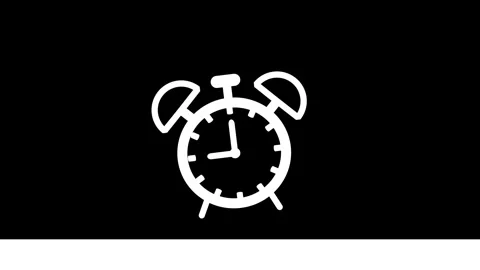 Classic Alarm Clock and Caffeinated Serenity: A Minimalist Approach to Dail.. Video stock 310340355