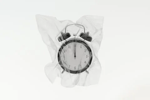 Classic alarm clock, concept of time, 3d rendering. Stock Illustration
